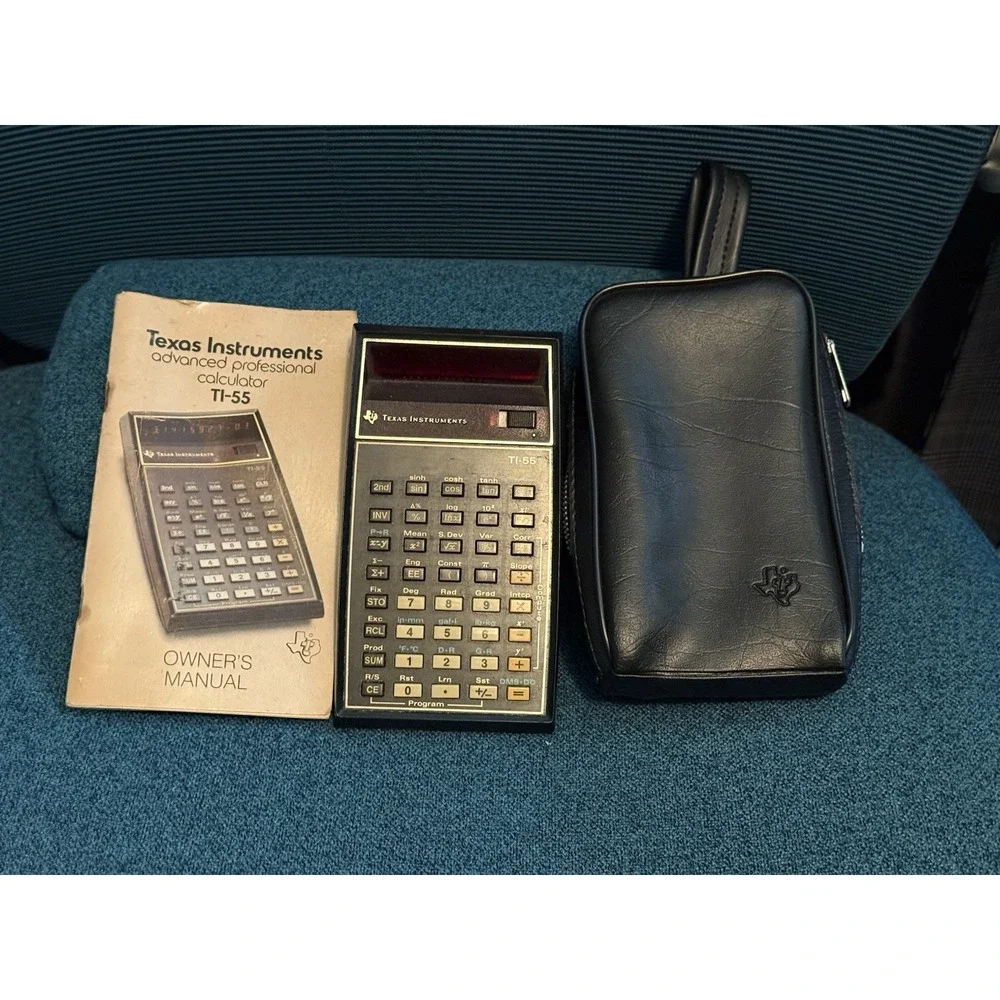 Texas Instruments TI Programmable 55 Calculator Vintage UNTESTED No Charger.
